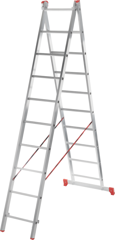 Лестница алюминиевая двухсекционная NV 222 2220211